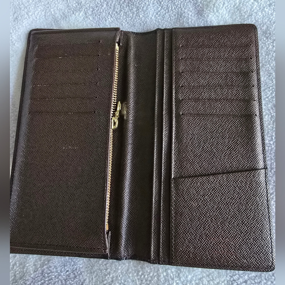Louis Vuitton Brown Damier Ebene Brazza Wallet - Picture 5 of 11